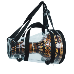 Housse transaprente pour darbouka folklorique avec sangles de maintien