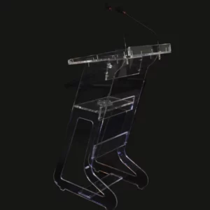 Pupitre de conférence en plexiglas (grand modèle)