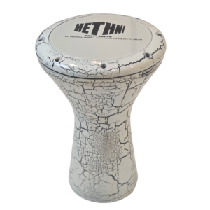 Darbouka orientale Light, finition peinture craquelée, avec étui