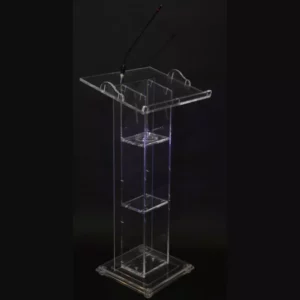 Pupitre de conférence en plexiglas (modèle soft)